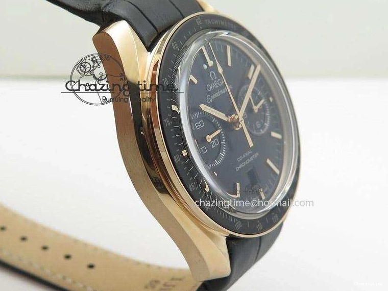 0426 Speedmaster ’57 RG Chrono AXF Best Edition On Black Leather Strap A Colorful 8284